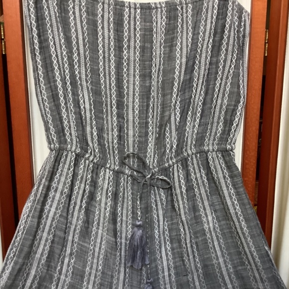 ELAN Strapless Cover-Up Tie Waist Culotte Jumpsuit Women Size Small - Picture 3 of 7